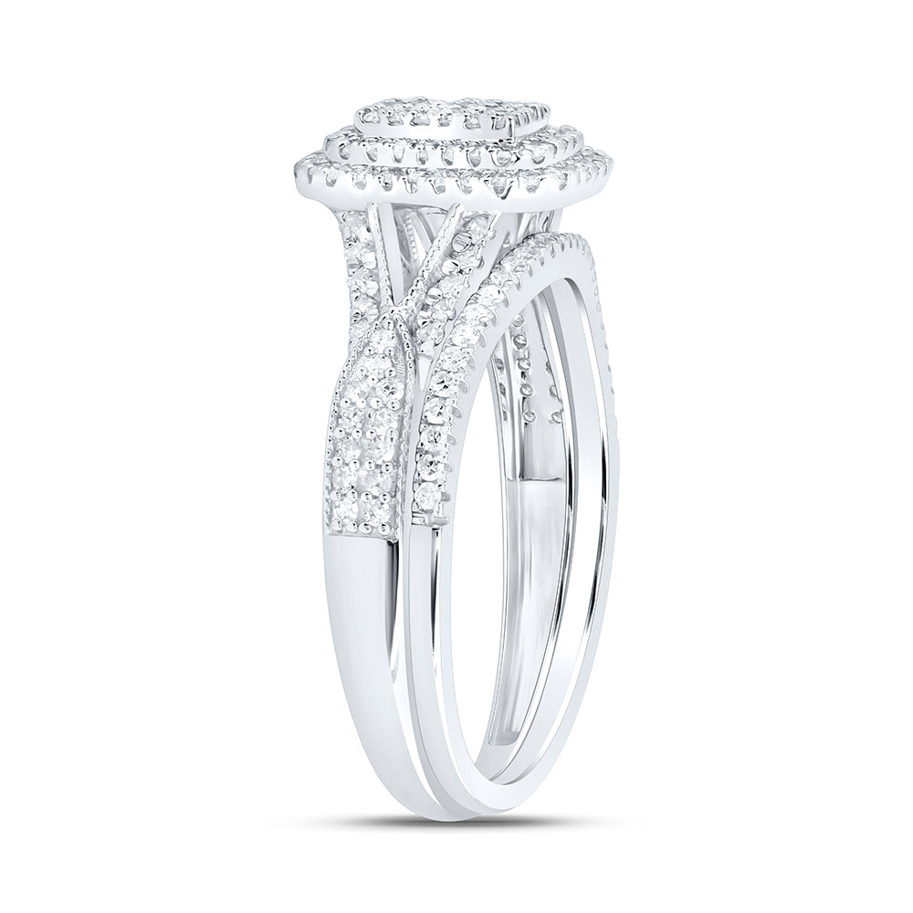 5/8CTW-NAT DIA P1 GIFT EMERALD BRIDAL SET Daisy Joyeria