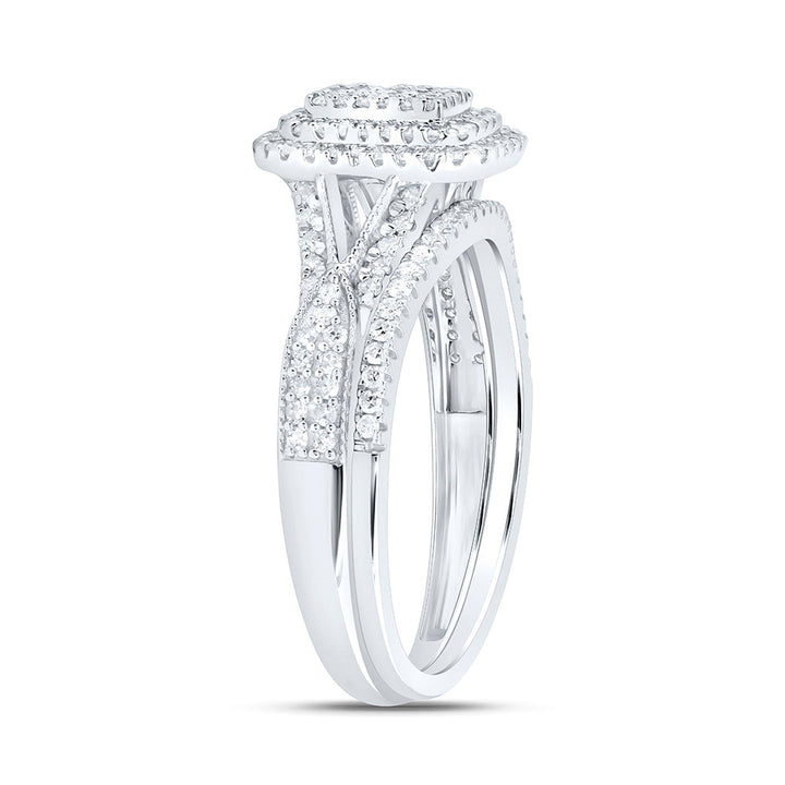 5/8CTW-NAT DIA P1 GIFT EMERALD BRIDAL SET Daisy Joyeria