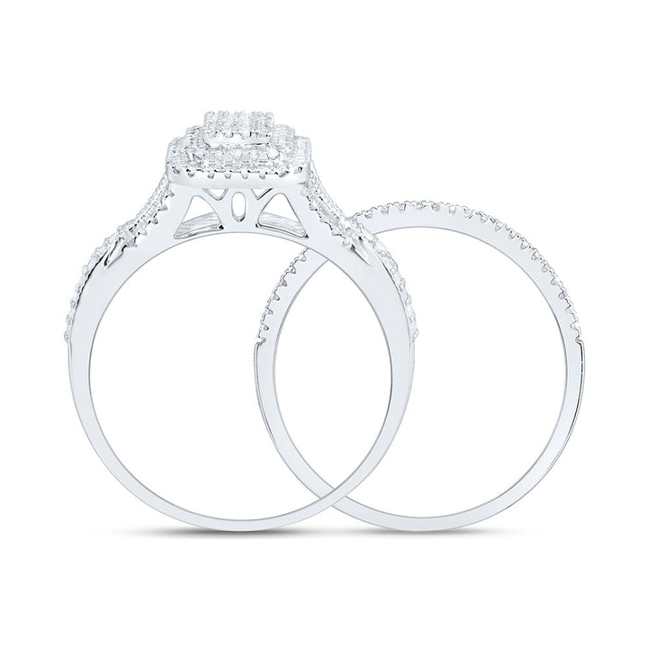 5/8CTW-NAT DIA P1 GIFT EMERALD BRIDAL SET Daisy Joyeria
