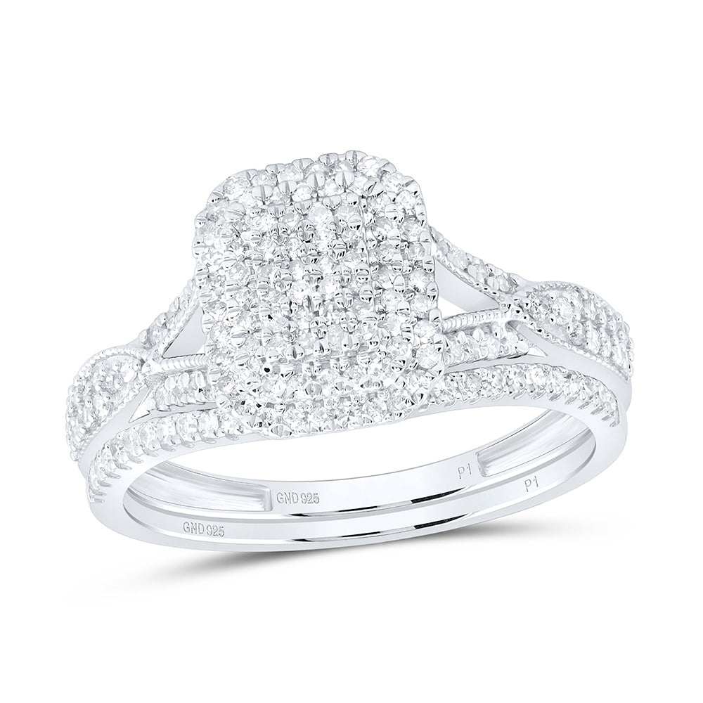 5/8CTW-NAT DIA P1 GIFT EMERALD BRIDAL SET Daisy Joyeria