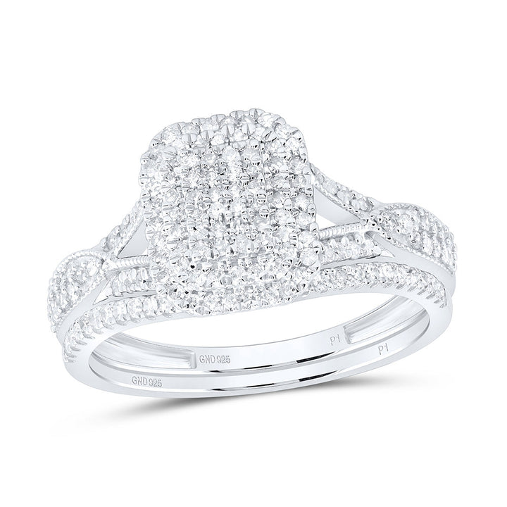 5/8CTW-NAT DIA P1 GIFT EMERALD BRIDAL SET Daisy Joyeria