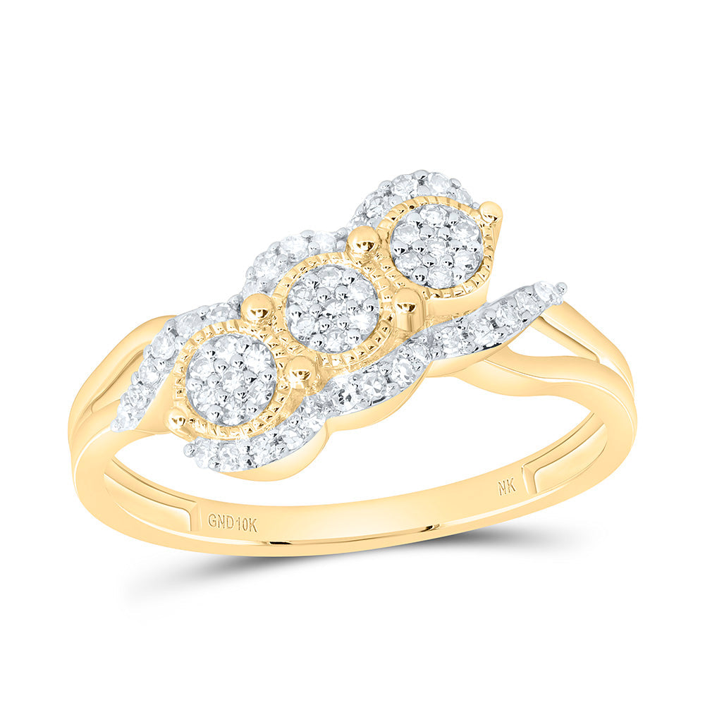 1/5CTW-NAT DIA NK FASHION RING Daisy Joyeria