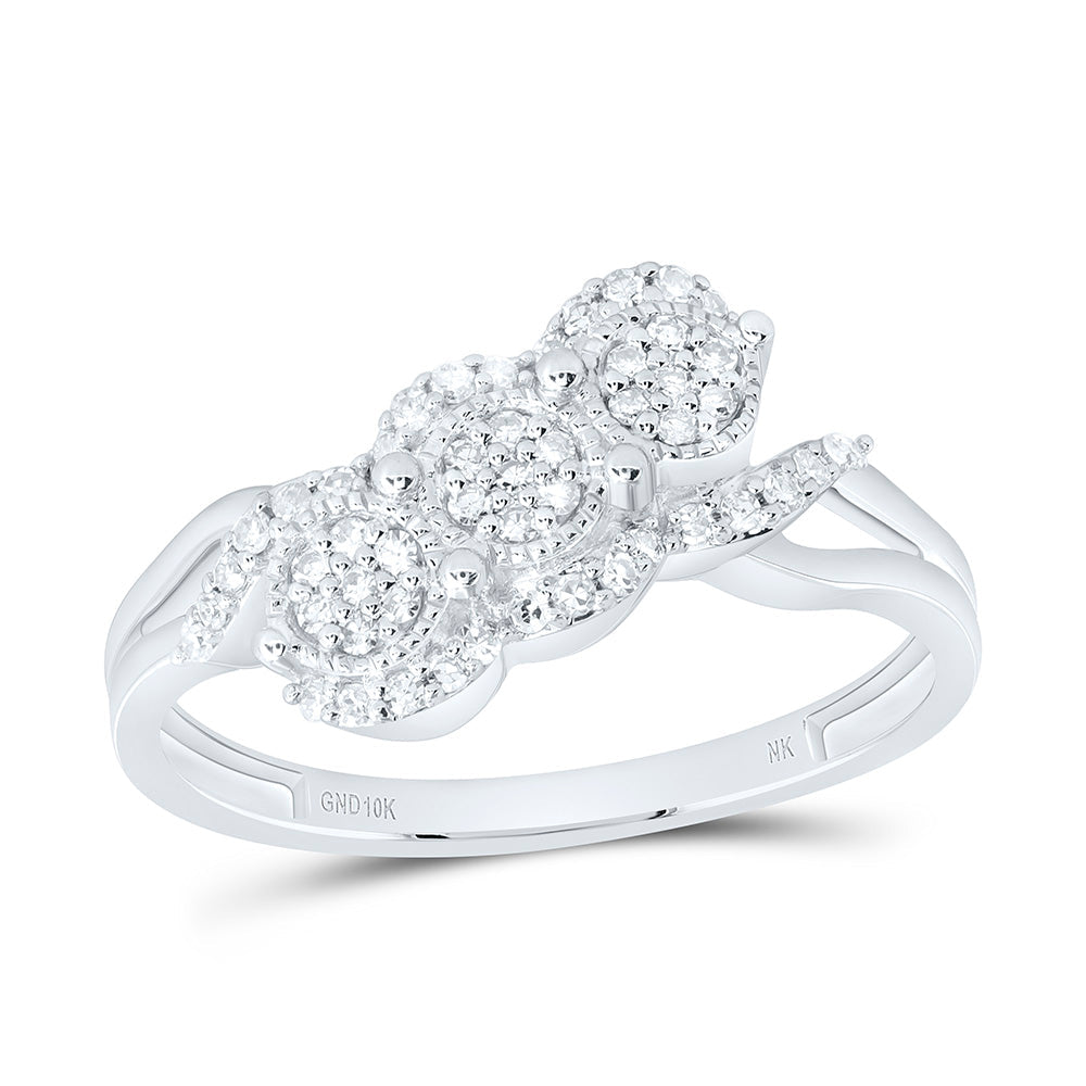 1/5CTW-NAT DIA NK FASHION RING Daisy Joyeria