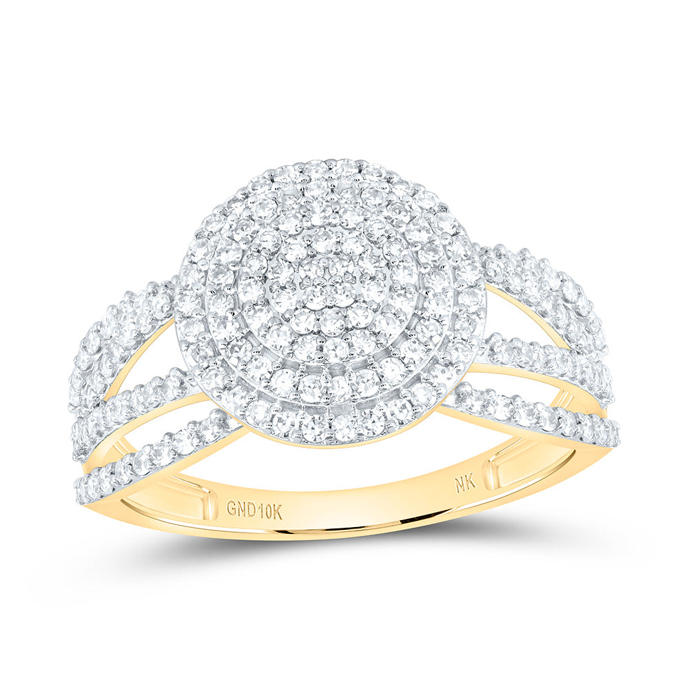 5/8CTW-NAT DIA NK FASHION ROUND RING Daisy Joyeria