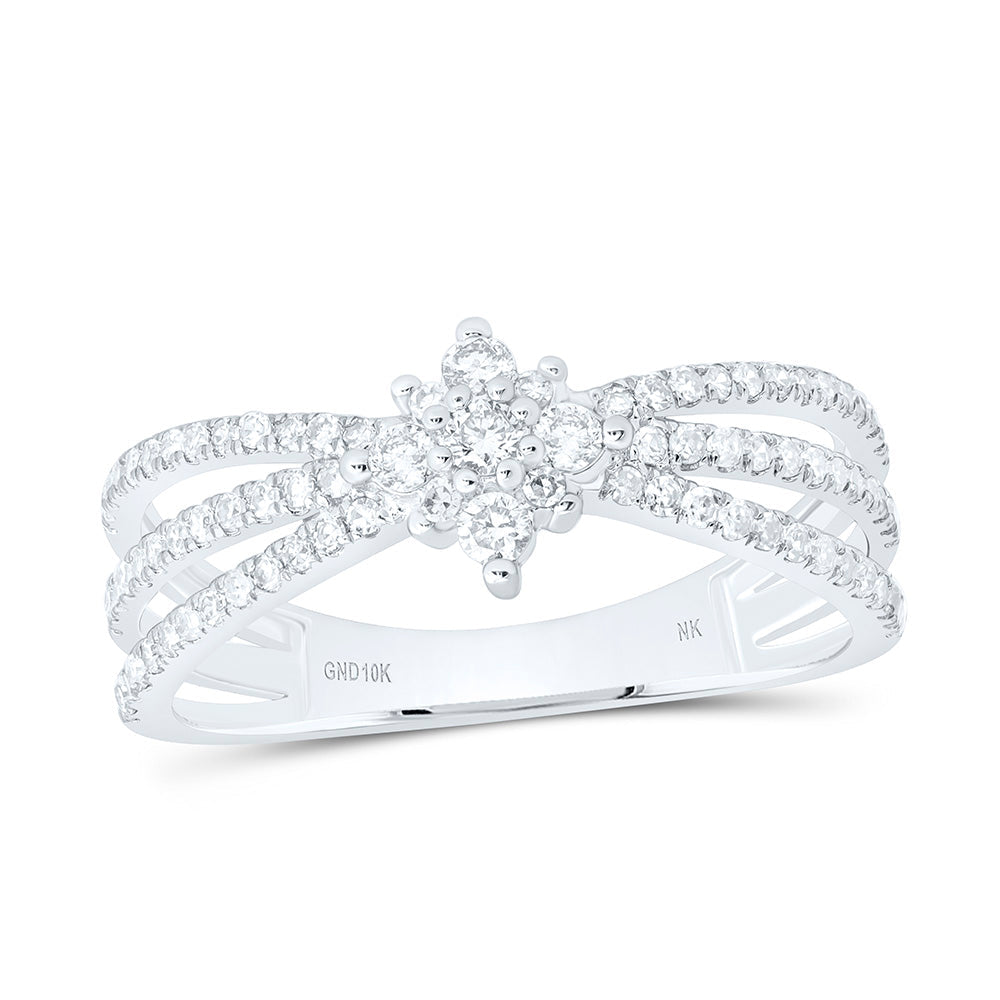 3/8CTW-NAT DIA NK FASHION RING Daisy Joyeria