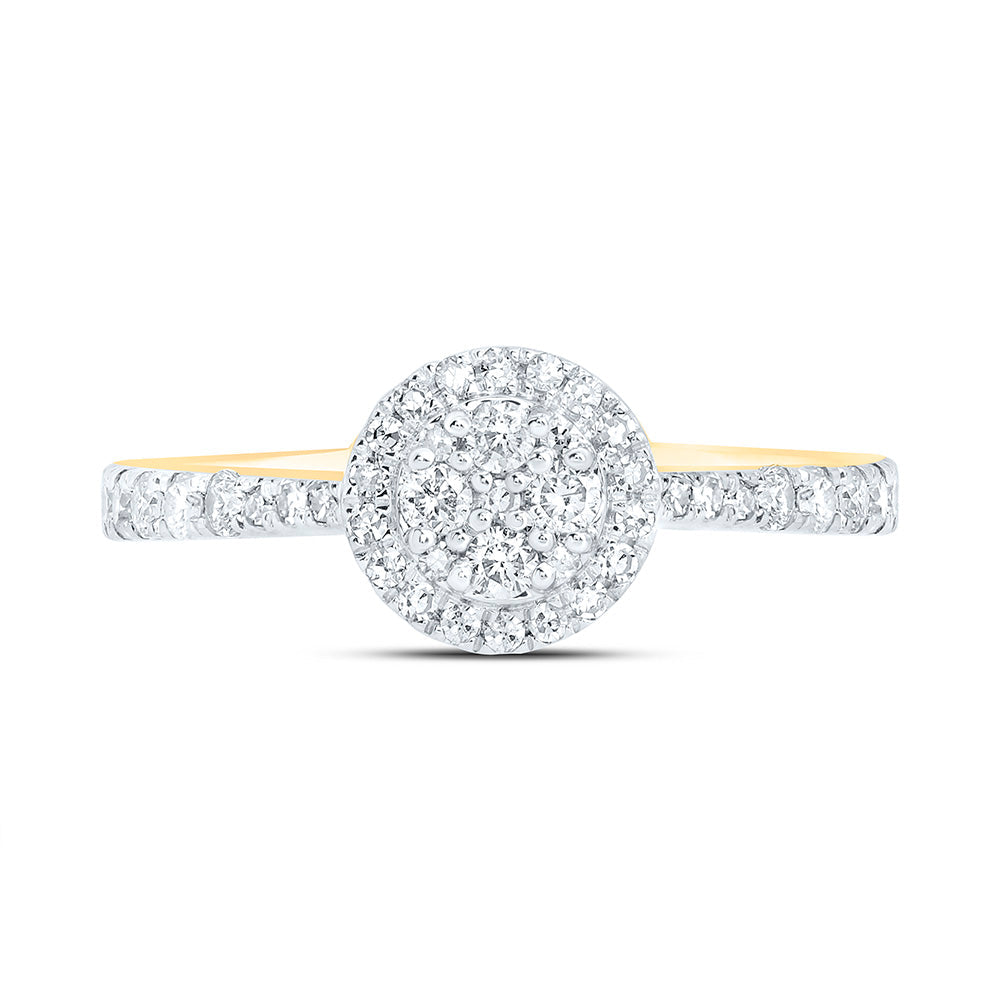 1/3CTW-NAT DIA NK FASHION ROUND RING Daisy Joyeria