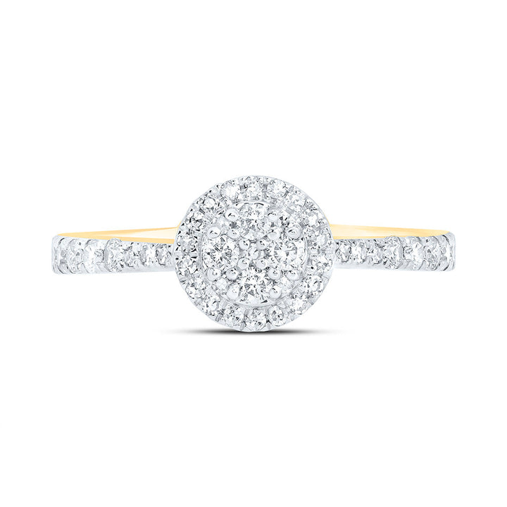 1/3CTW-NAT DIA NK FASHION ROUND RING Daisy Joyeria