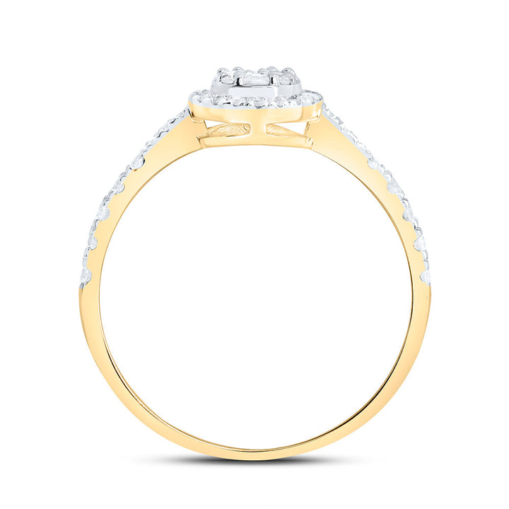 1/3CTW-NAT DIA NK FASHION ROUND RING Daisy Joyeria