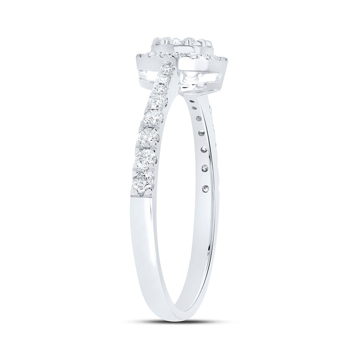 1/3CTW-NAT DIA NK FASHION ROUND RING Daisy Joyeria