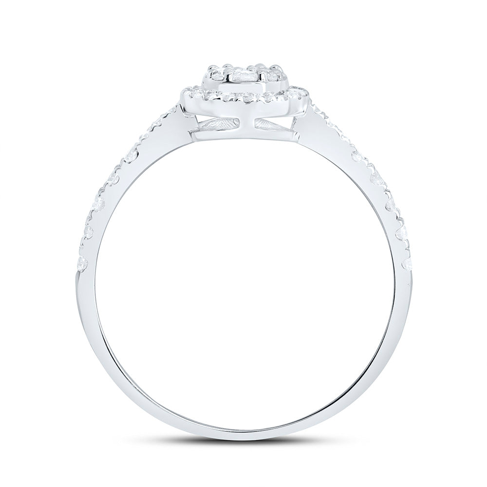 1/3CTW-NAT DIA NK FASHION ROUND RING Daisy Joyeria
