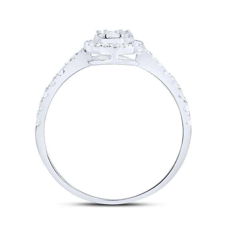 1/3CTW-NAT DIA NK FASHION ROUND RING Daisy Joyeria