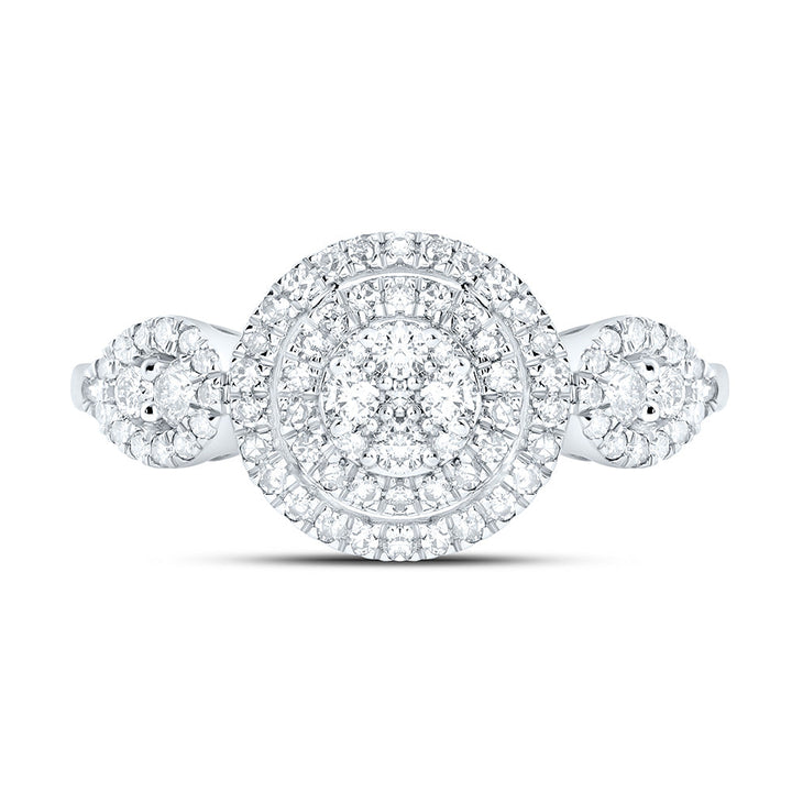 1/2CTW-NAT DIA NK FASHION ROUND RING Daisy Joyeria