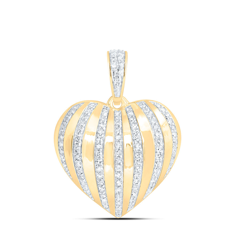 1/2CTW-NAT DIA NK FASHION HEART PENDANT Daisy Joyeria