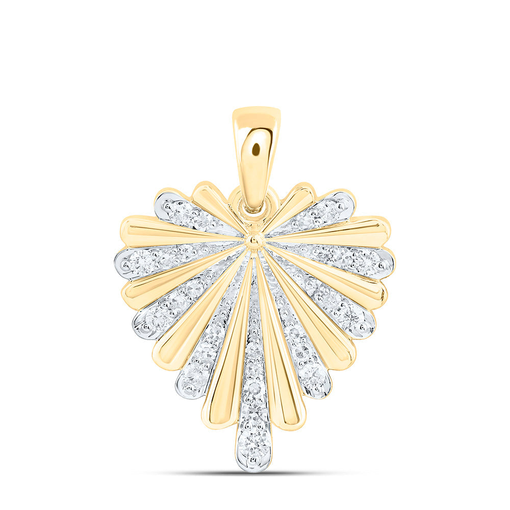 1/5CTW-NAT DIA NK FASHION HEART PENDANT Daisy Joyeria