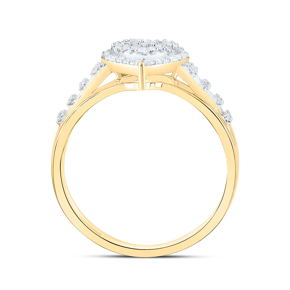 1/3CTW-NAT DIA NK FASHION HEART RING Daisy Joyeria