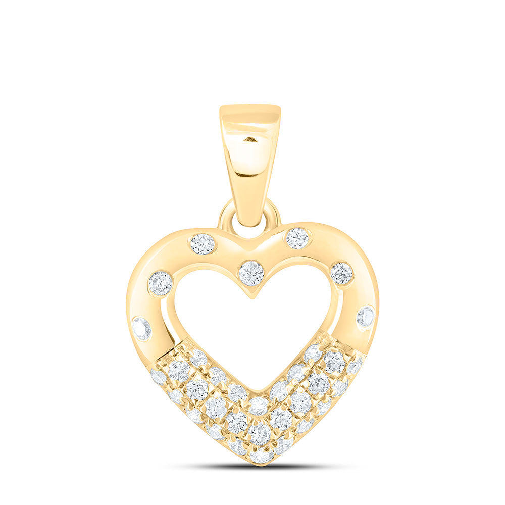 1/5CTW-NAT DIA ANA M FASHION HEART PENDANT Daisy Joyeria