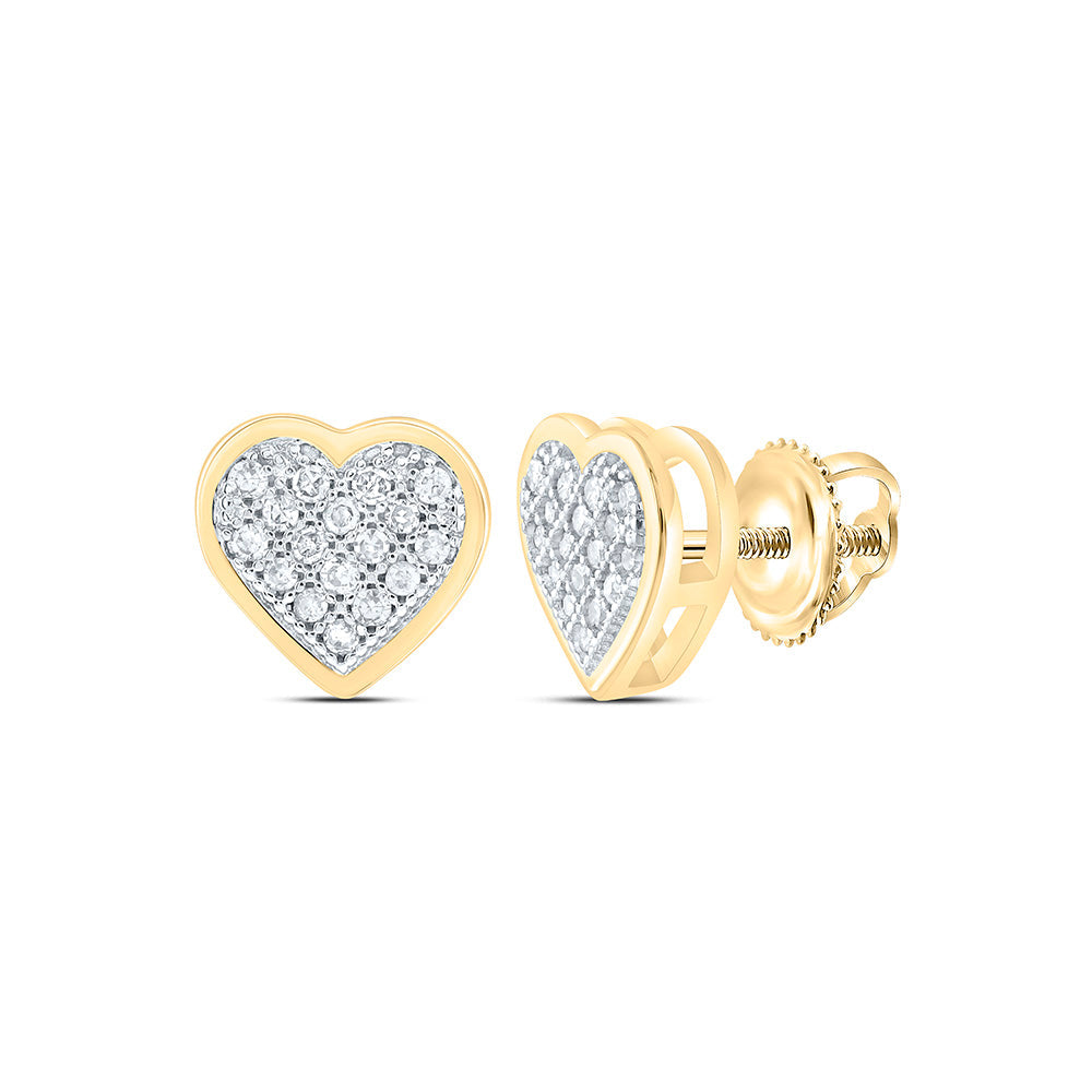 1/12CTW-NAT DIA P1 GIFT HEART EARRING Daisy Joyeria