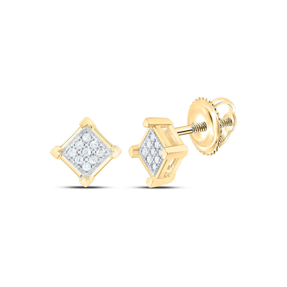 1/20CTW-NAT DIA P1 GIFT MICRO-PAVE SQUARE EARRING Daisy Joyeria