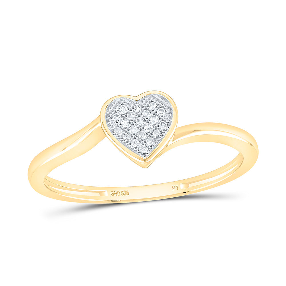 1/20CTW-NAT DIA P1 GIFT HEART RING Daisy Joyeria
