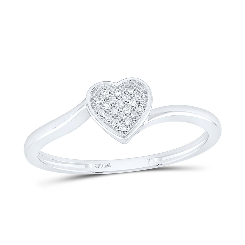 1/20CTW-NAT DIA P1 GIFT HEART RING Daisy Joyeria