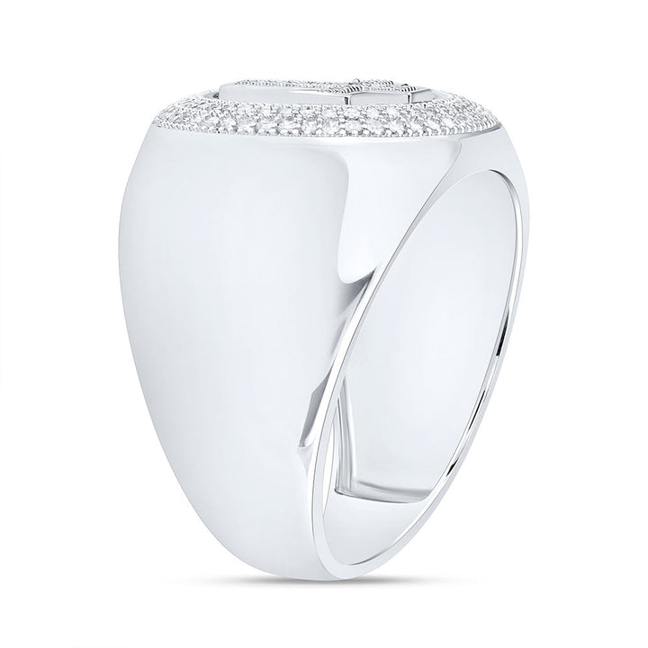 1/4CTW-NAT DIA P1 GIFT CROSS ROUND RING Daisy Joyeria