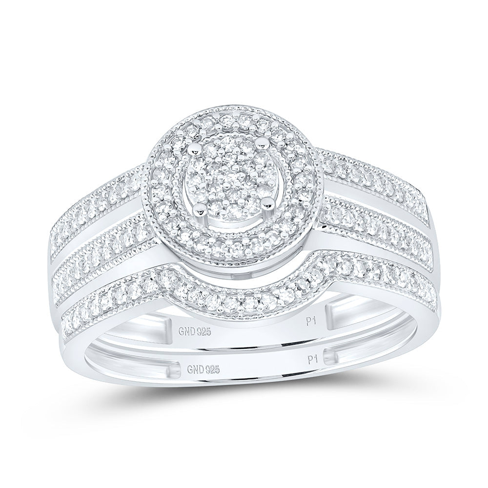 1/4CTW-NAT DIA P1 GIFT ROUND BRIDAL SET Daisy Joyeria