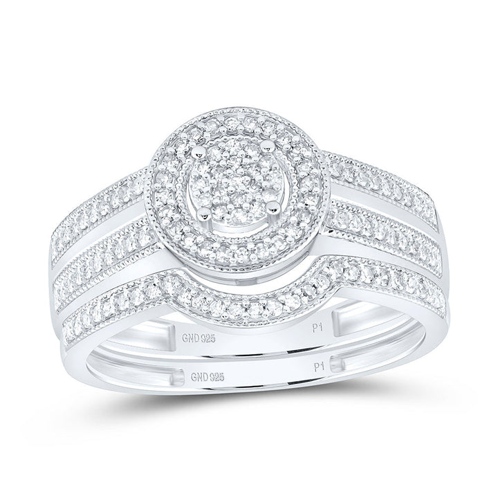 1/4CTW-NAT DIA P1 GIFT ROUND BRIDAL SET Daisy Joyeria