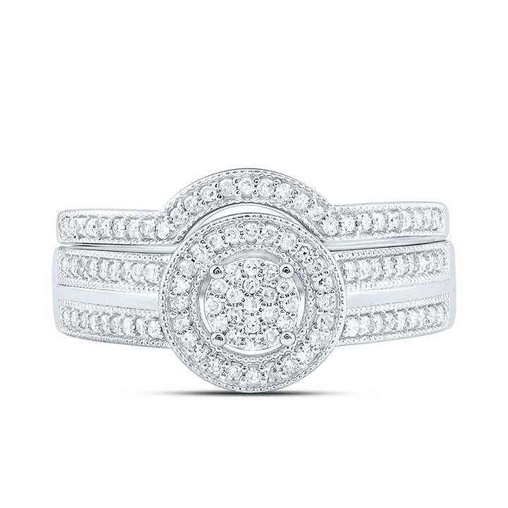 1/4CTW-NAT DIA P1 GIFT ROUND BRIDAL SET Daisy Joyeria
