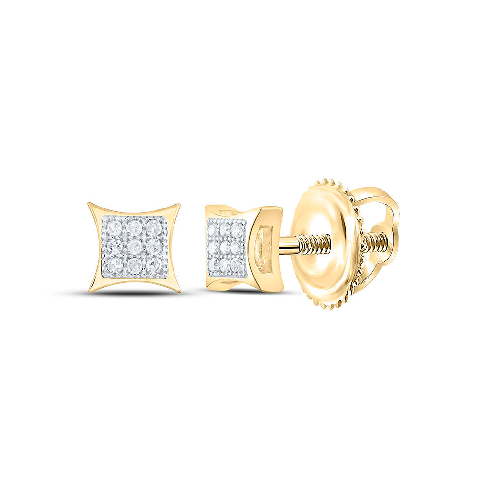 1/20CTW-NAT DIA P1 GIFT MICRO-PAVE SQUARE EARRING Daisy Joyeria