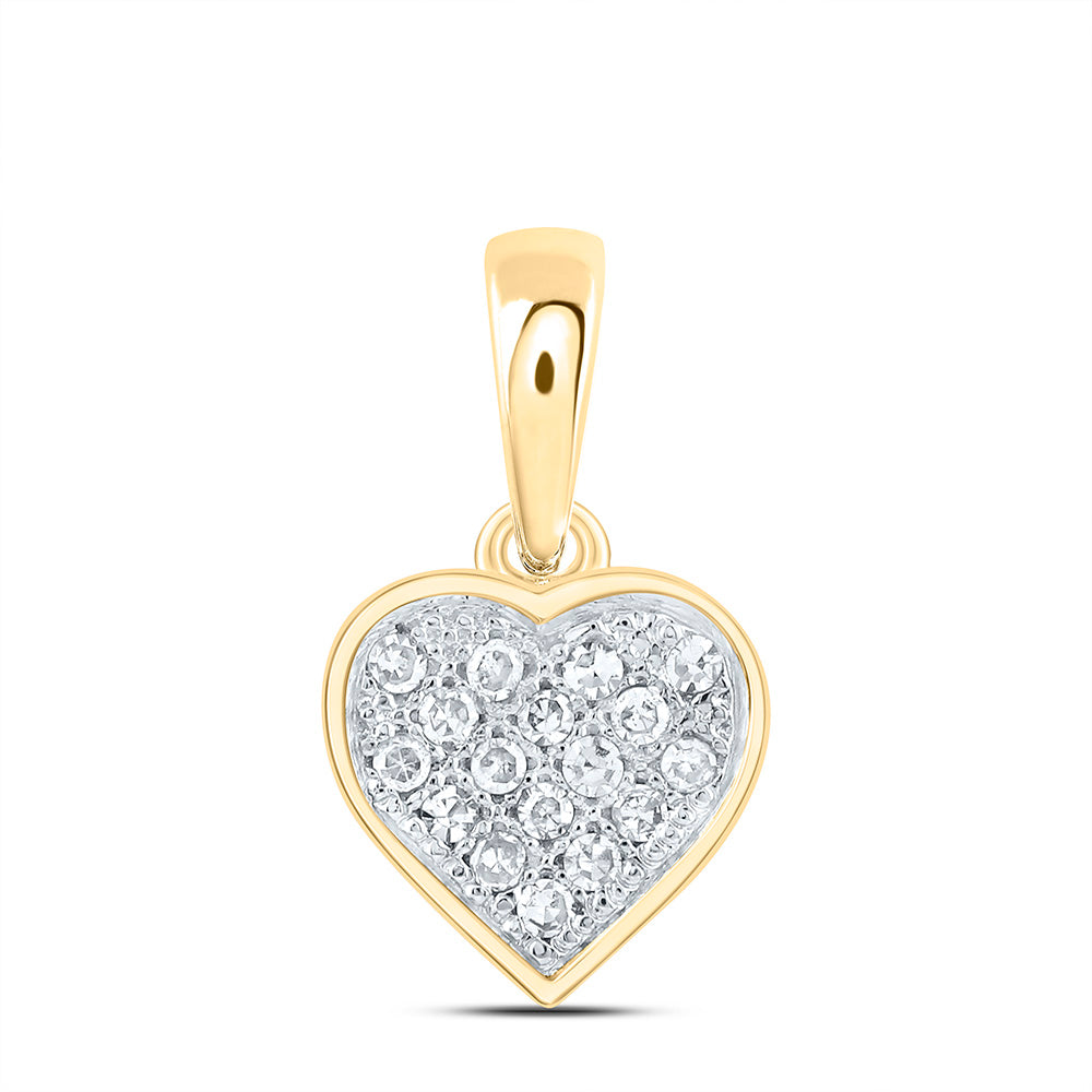 0.03CTW-NAT DIA P1 GIFT HEART PENDANT Daisy Joyeria