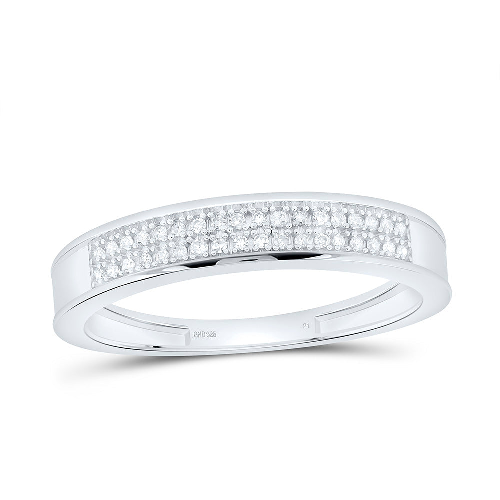 1/10CTW-NAT DIA P1 GIFT MICRO-PAVE MENS BAND Daisy Joyeria