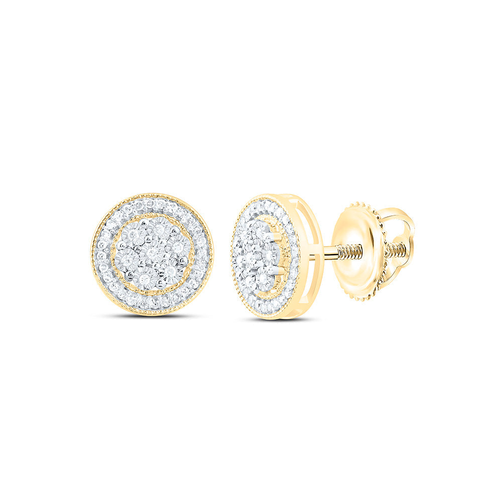 1/6CTW-NAT DIA P1 GIFT FANUK ROUND EARRING Daisy Joyeria