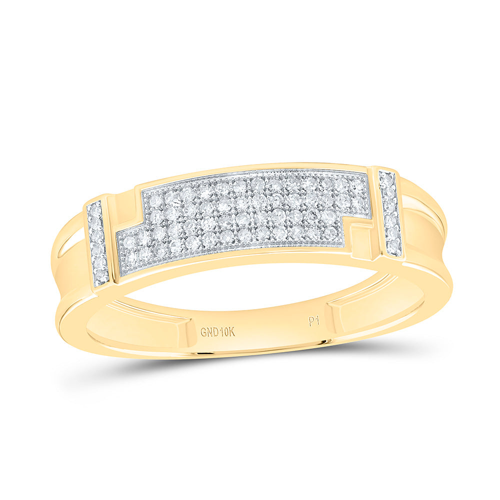 1/3CTW-NAT DIA P1 GIFT MICRO-PAVE SQUARE TRIO SET Daisy Joyeria
