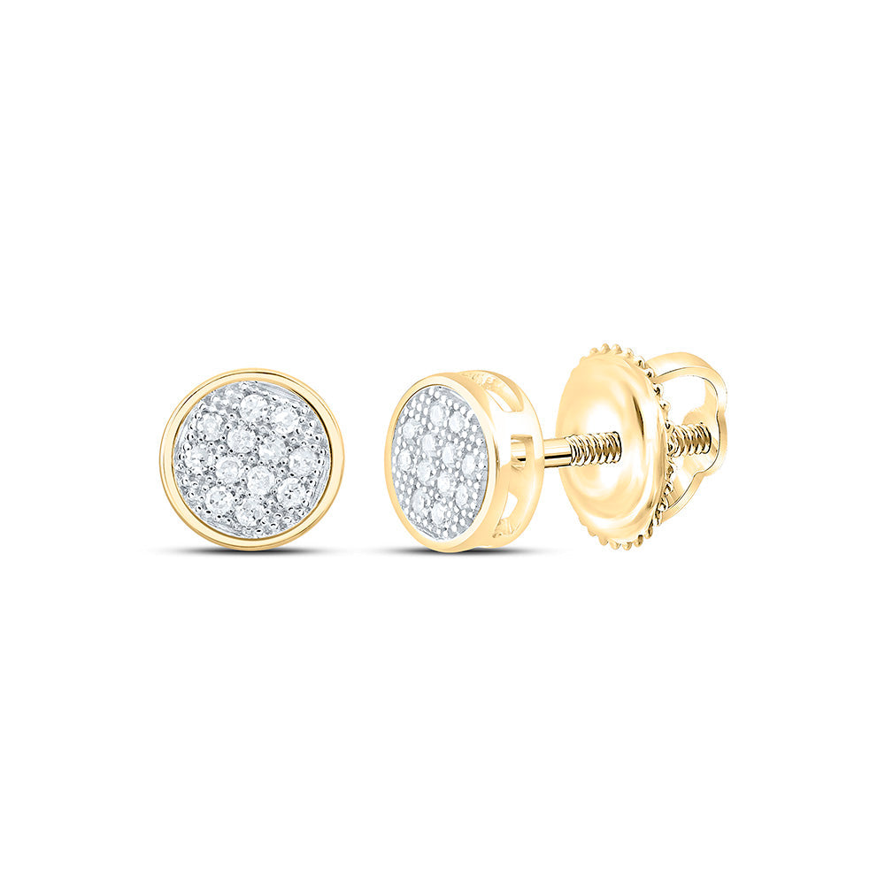 1/20CTW-NAT DIA P1 GIFT MICRO-PAVE ROUND EARRING Daisy Joyeria