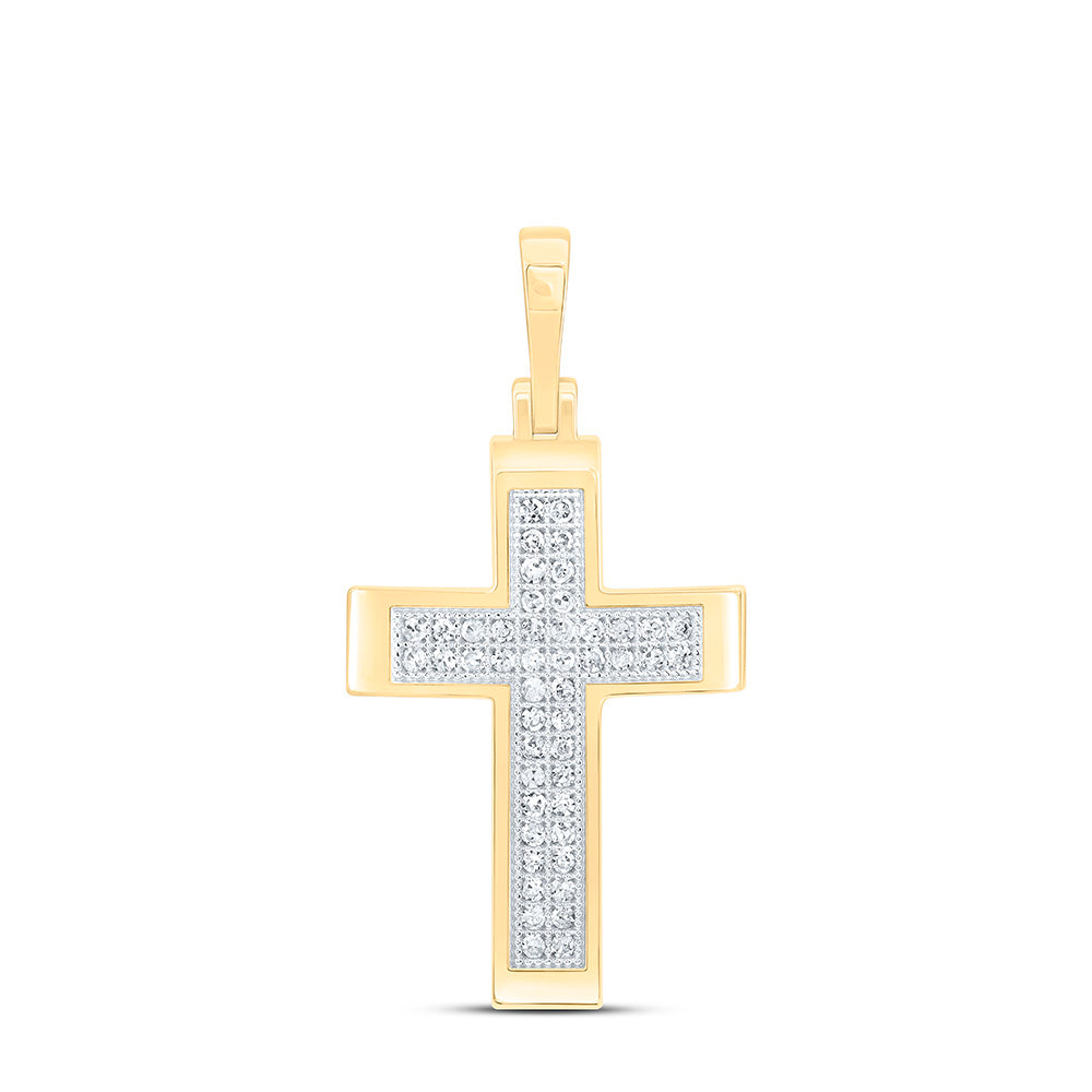 1/8CTW-NAT DIA P1 GIFT CROSS PENDANT Daisy Joyeria