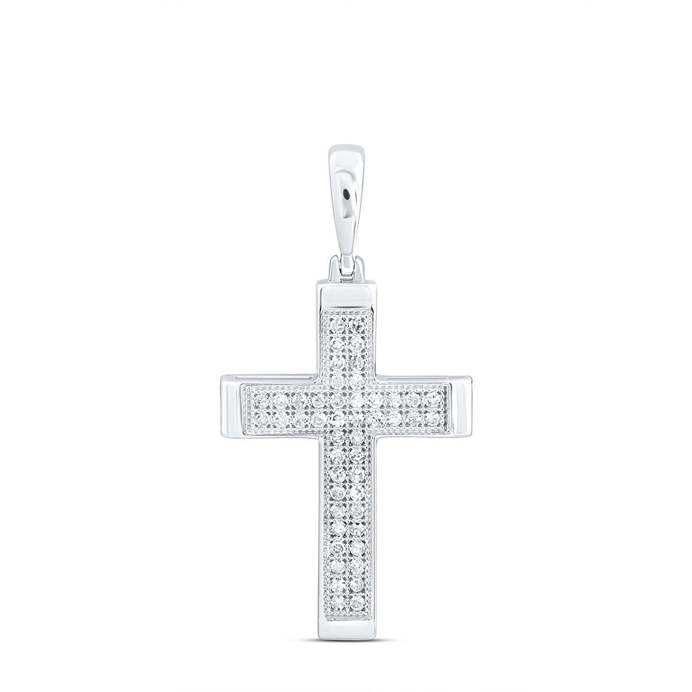 1/8CTW-NAT DIA P1 GIFT CROSS PENDANT Daisy Joyeria