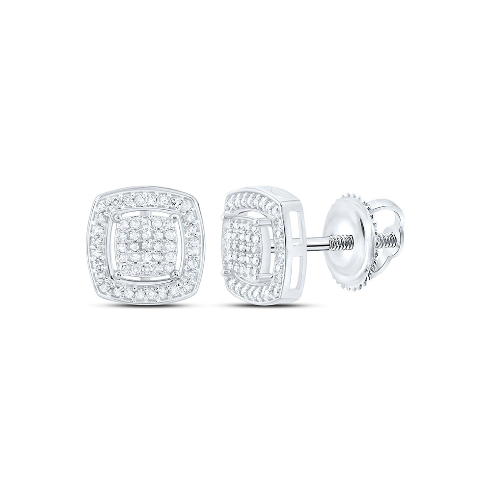 1/5CTW-NAT DIA P1 GIFT CUSHION EARRING Daisy Joyeria