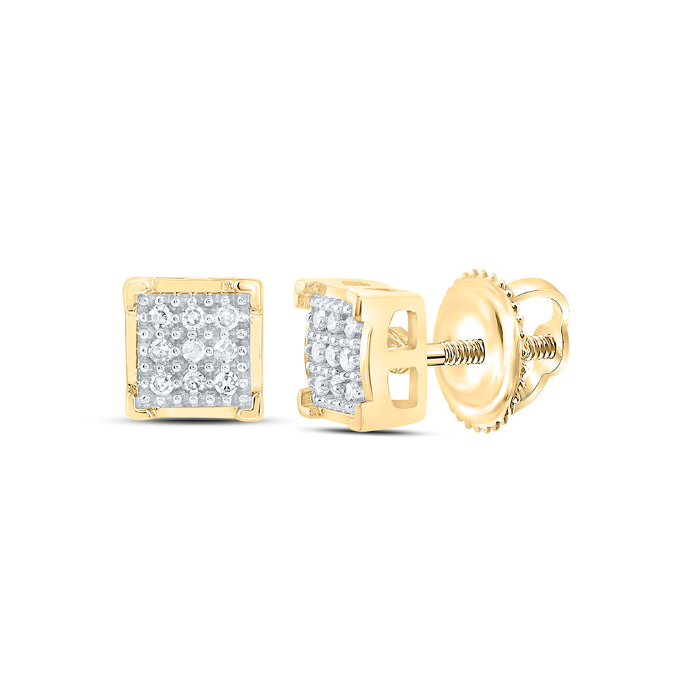 1/20CTW-NAT DIA P1 GIFT MICRO-PAVE SQUARE EARRING Daisy Joyeria