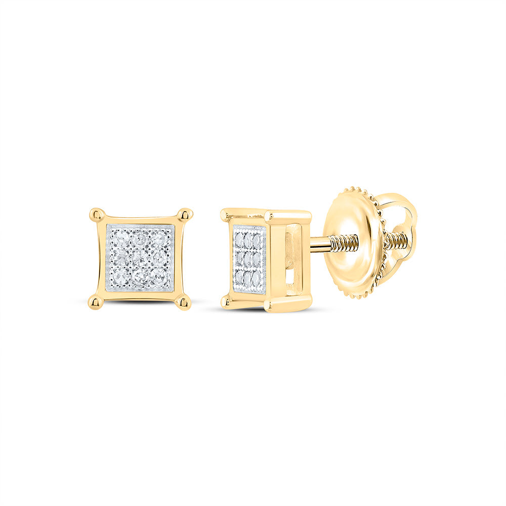 1/20CTW-NAT DIA P1 GIFT MICRO-PAVE SQUARE EARRING Daisy Joyeria