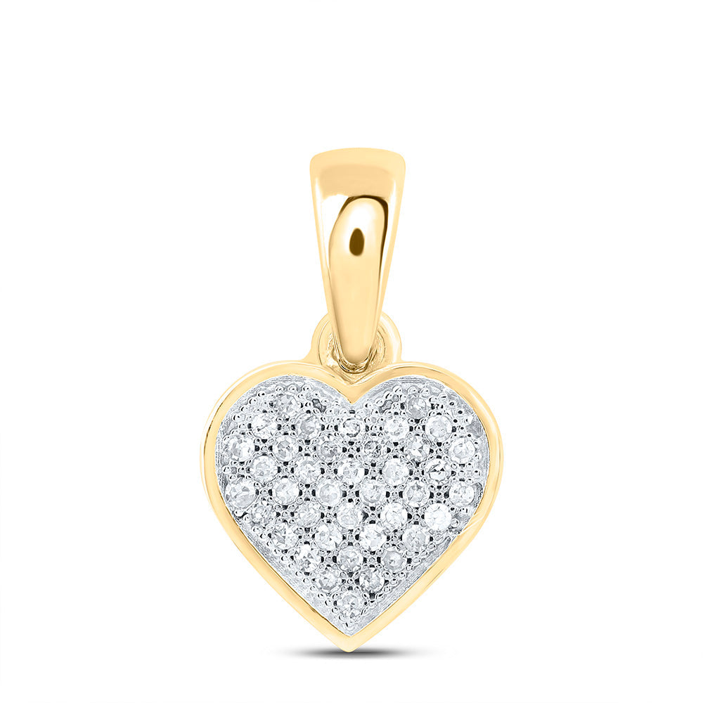 1/12CTW-NAT DIA P1 GIFT HEART PENDANT Daisy Joyeria