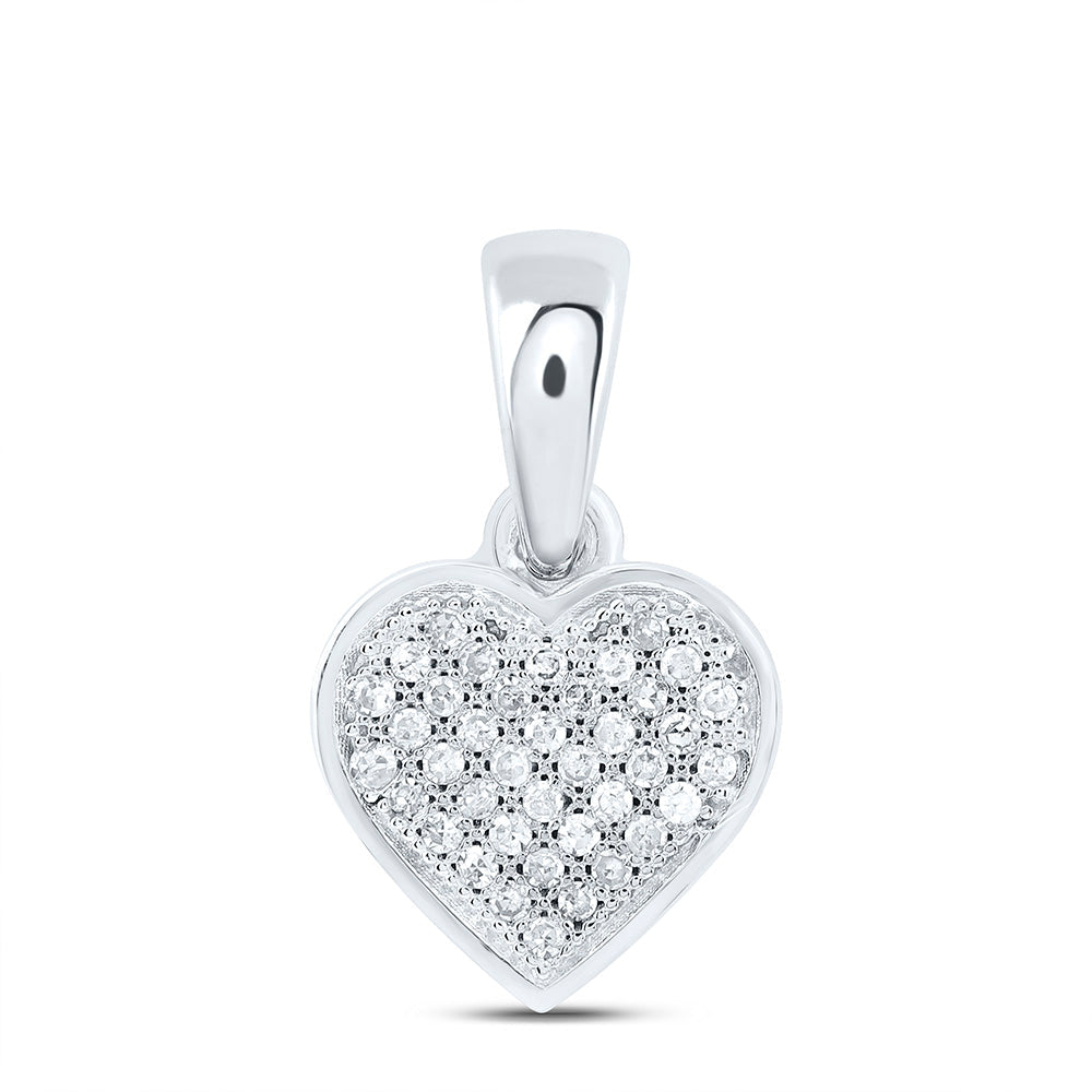 1/12CTW-NAT DIA P1 GIFT HEART PENDANT Daisy Joyeria