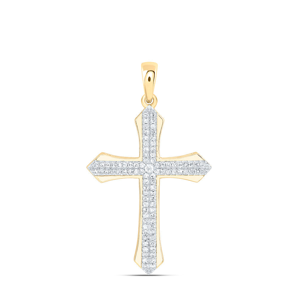 1/5CTW-NAT DIA P1 GIFT CROSS MENS CHARM Daisy Joyeria