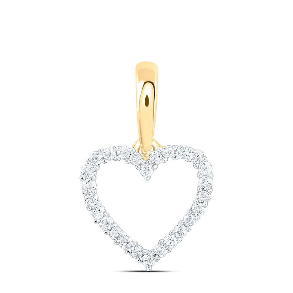 1/12CTW-NAT DIA CN FASHION HEART PENDANT Daisy Joyeria