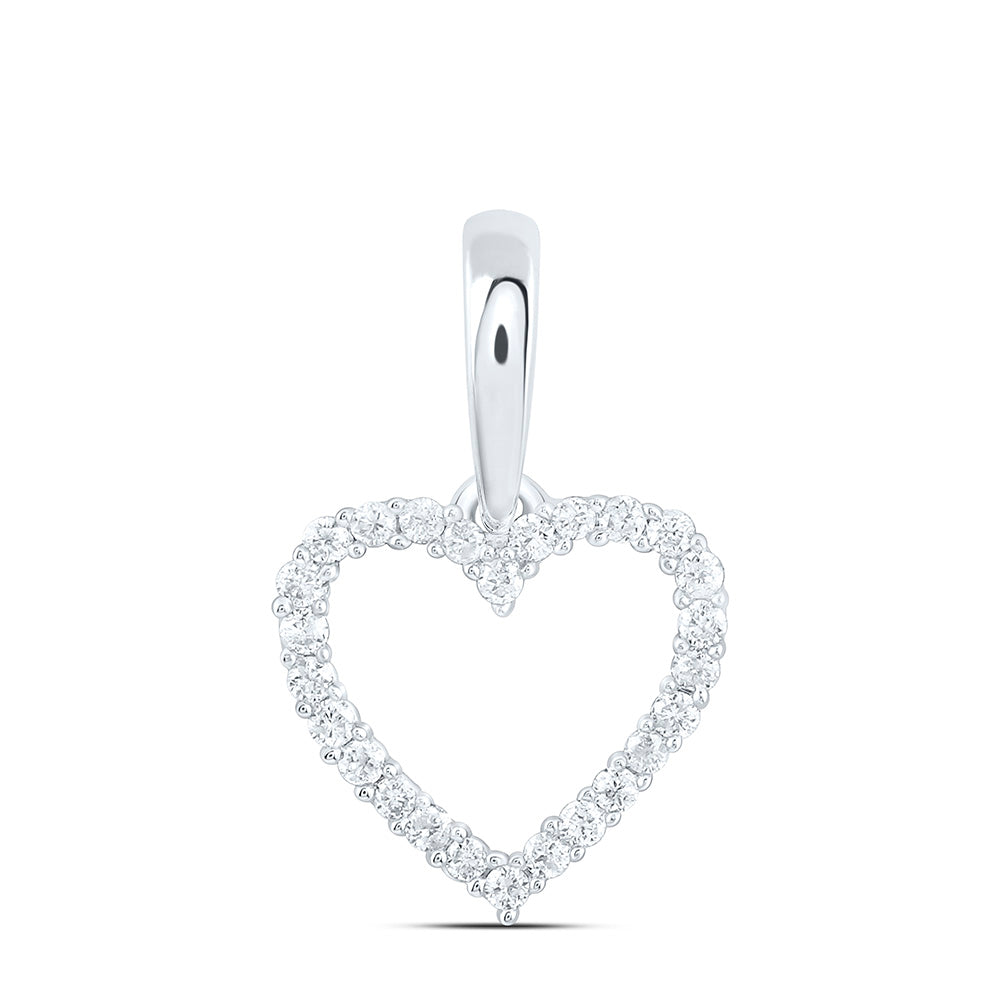 1/12CTW-NAT DIA CN FASHION HEART PENDANT Daisy Joyeria