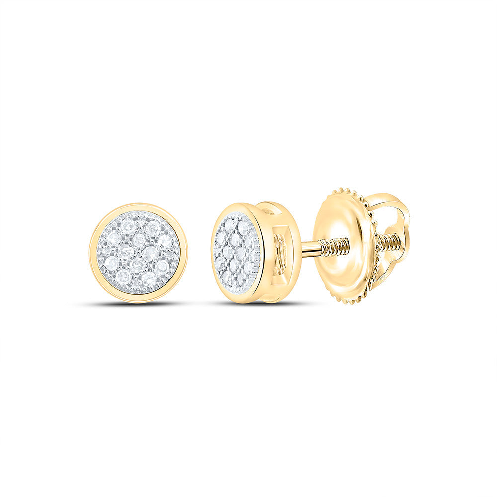 1/20CTW-NAT DIA P1 GIFT MICRO-PAVE ROUND EARRING Daisy Joyeria