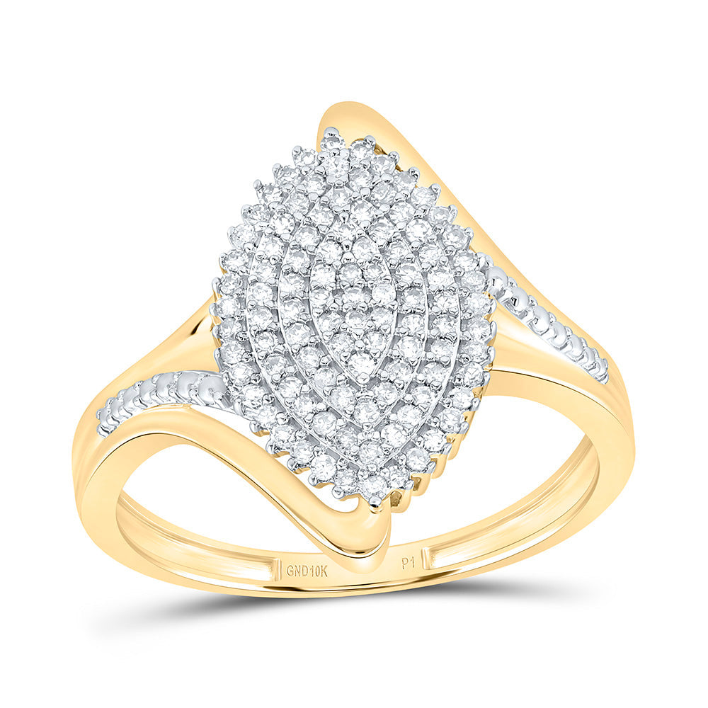 1/3CTW-NAT DIA P1 GIFT MICRO-PAVE MARQUISE RING Daisy Joyeria