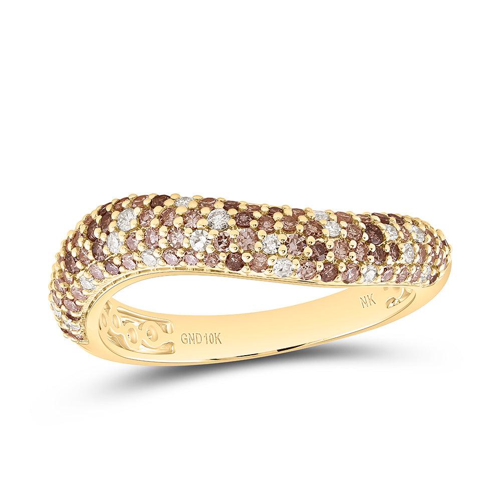 5/8CTW-NAT DIA NK FASHION COGNAC NATURAL BAND Daisy Joyeria