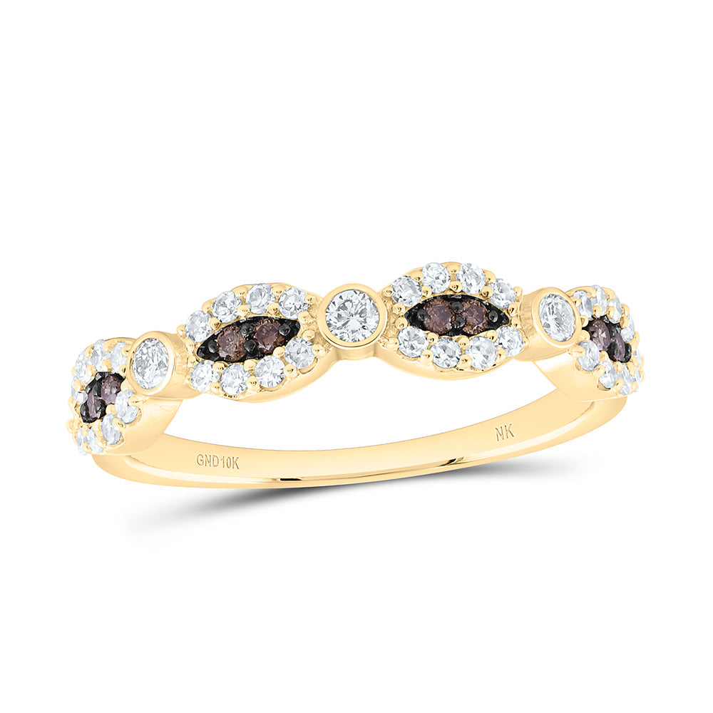 3/8CTW-NAT DIA NK FASHION COGNAC NATURAL BAND Daisy Joyeria