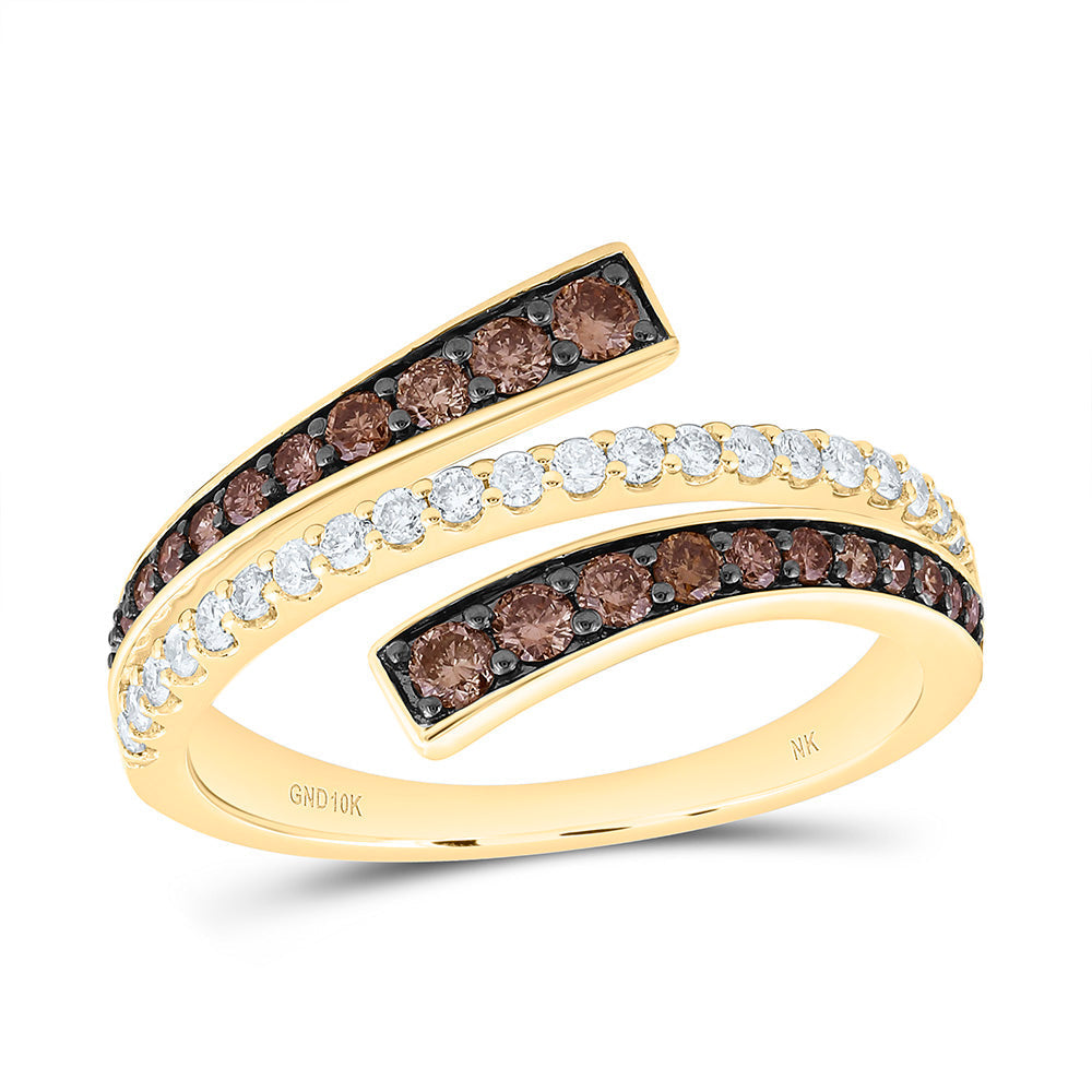 5/8CTW-NAT DIA NK FASHION COGNAC NATURAL RING Daisy Joyeria