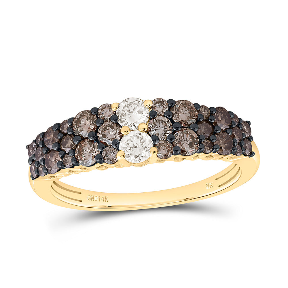 1CTW-NAT DIA NK FASHION OMBRE DIAMOND RING Daisy Joyeria